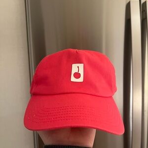 Cherry Logo Red Baseball Cap